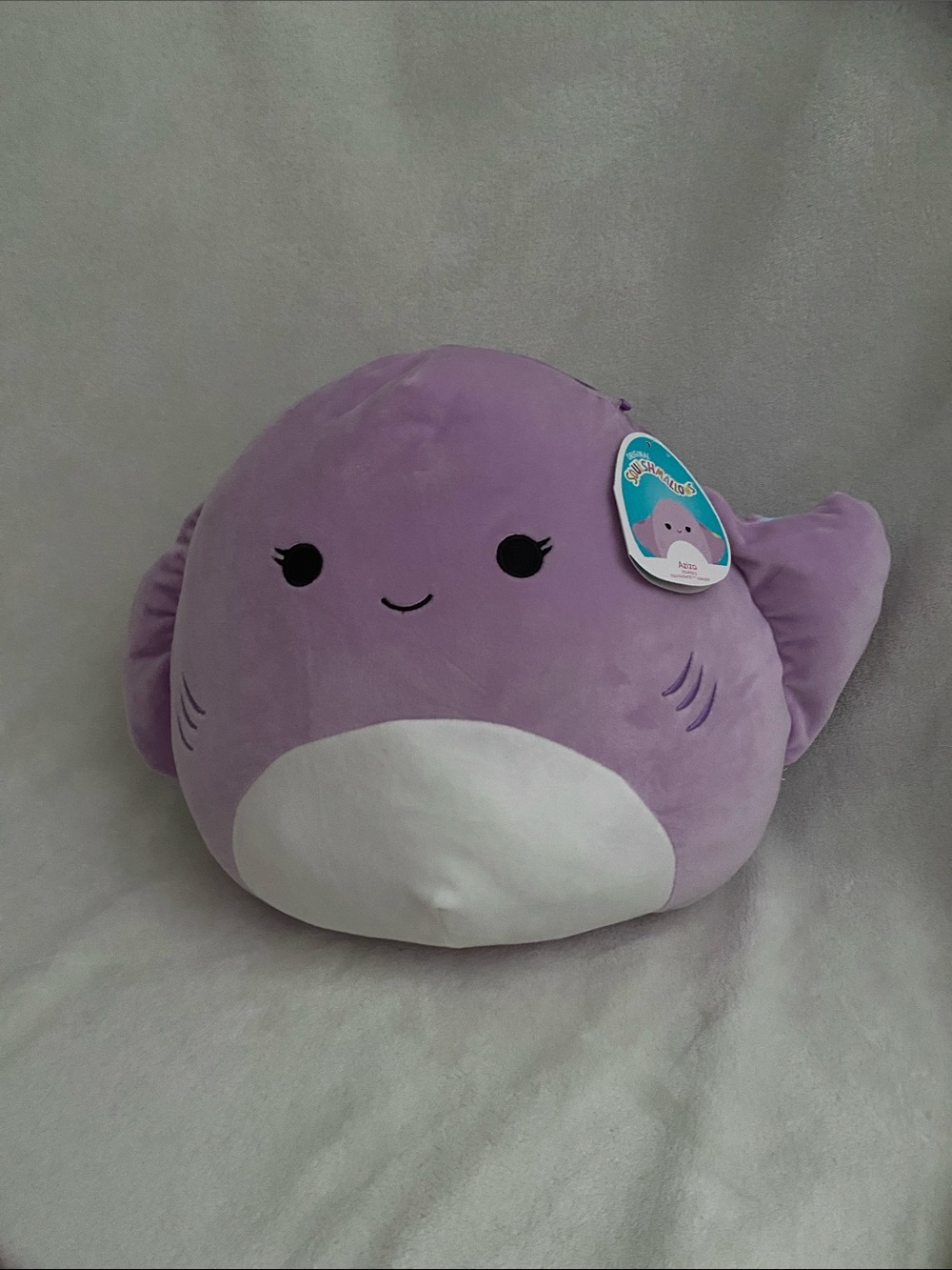 Squishmallows-Inspired Purple Plush Ray Soft Toy